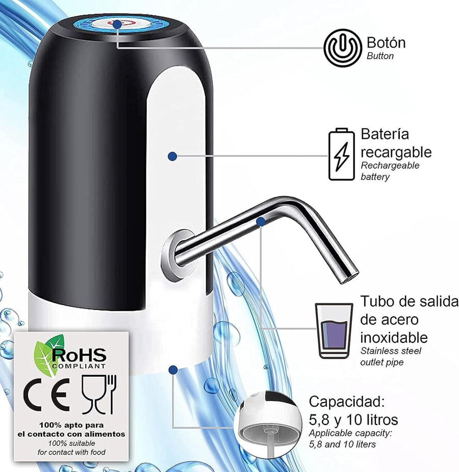 Dispensador de agua automático fácil y limpio