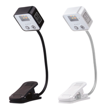 lámpara lectura clip led recargable