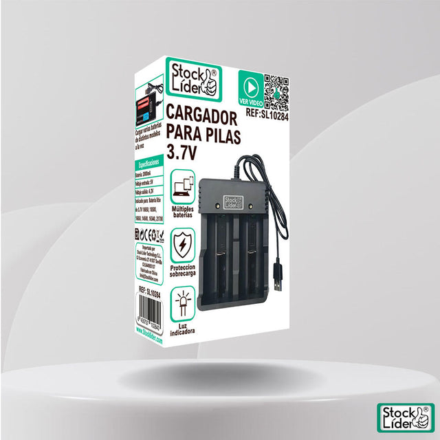 Cargador para pilas 3.7 V USB