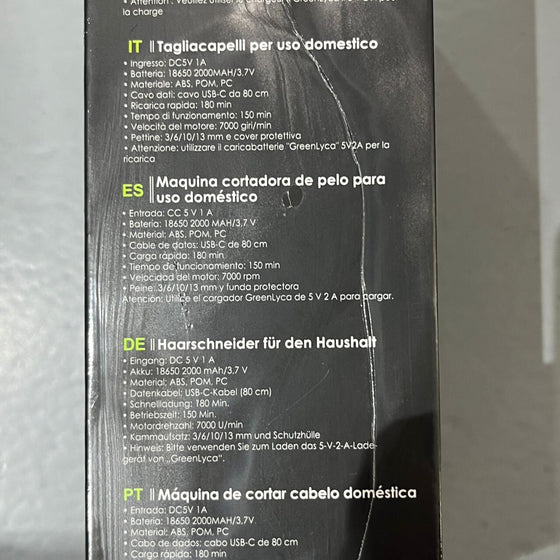Máquina cortapelo profesional 7000RPM
