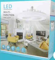 Lámpara ventilador techo LED con mando