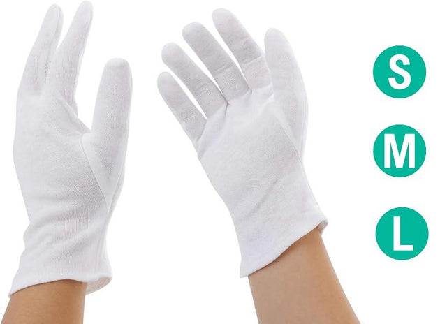 Guantes blancos elegantes y cómodos