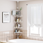 Estantería extensible para baño sin taladro