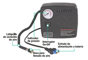 Arrancador para coches con compresor