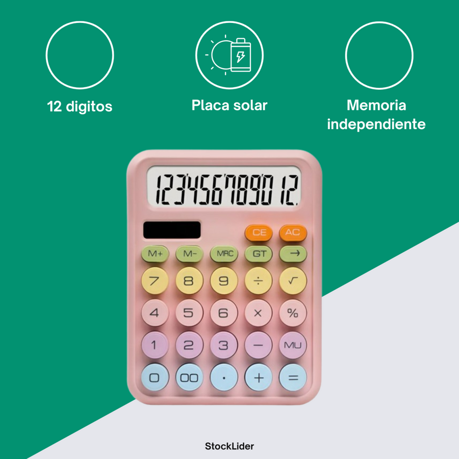 Calculadora retro de 12 dígitos