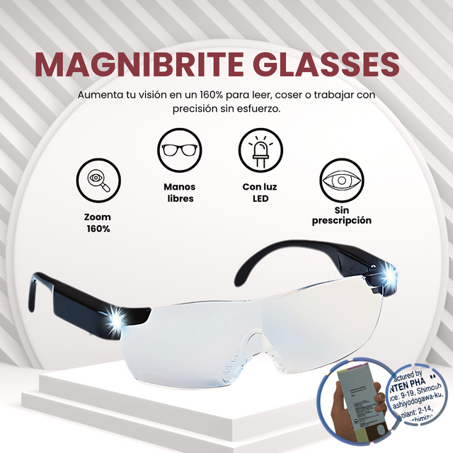 Gafas de aumento con luz LED | ViamoMas