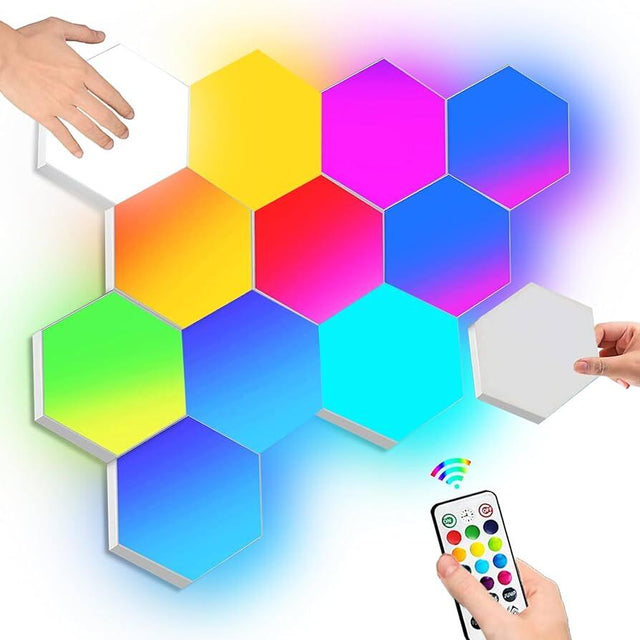 Luz LED hexagonal 6 unidades | ViamoMas