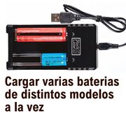 Cargador para pilas 3.7 V USB