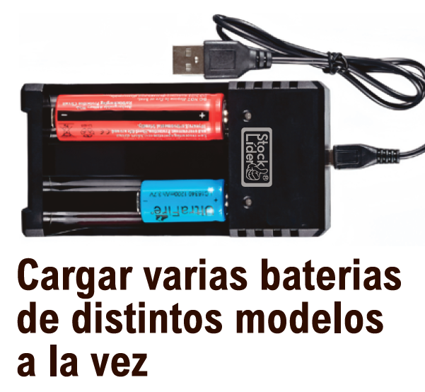Cargador para pilas 3.7 V USB