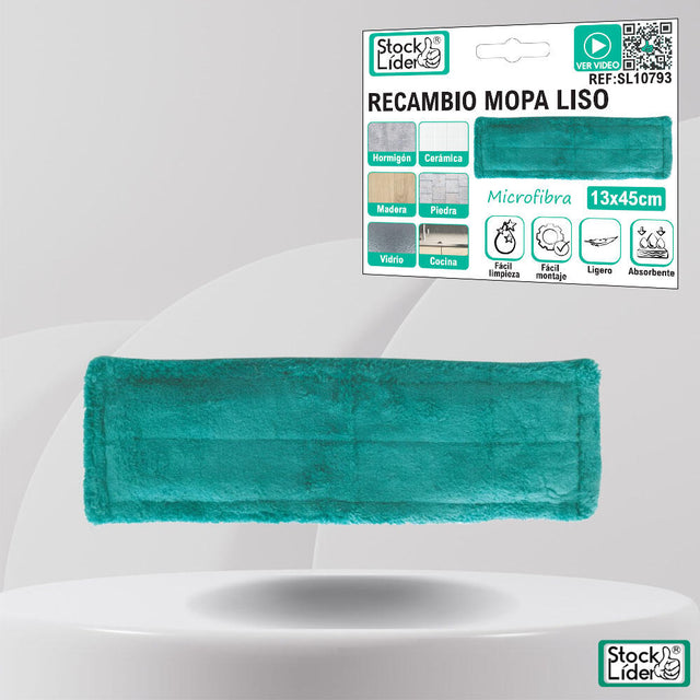 Recambio de mopa liso de microfibra