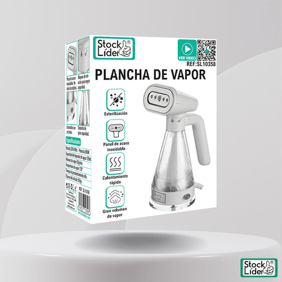 Plancha de vapor para ropa sin arrugas