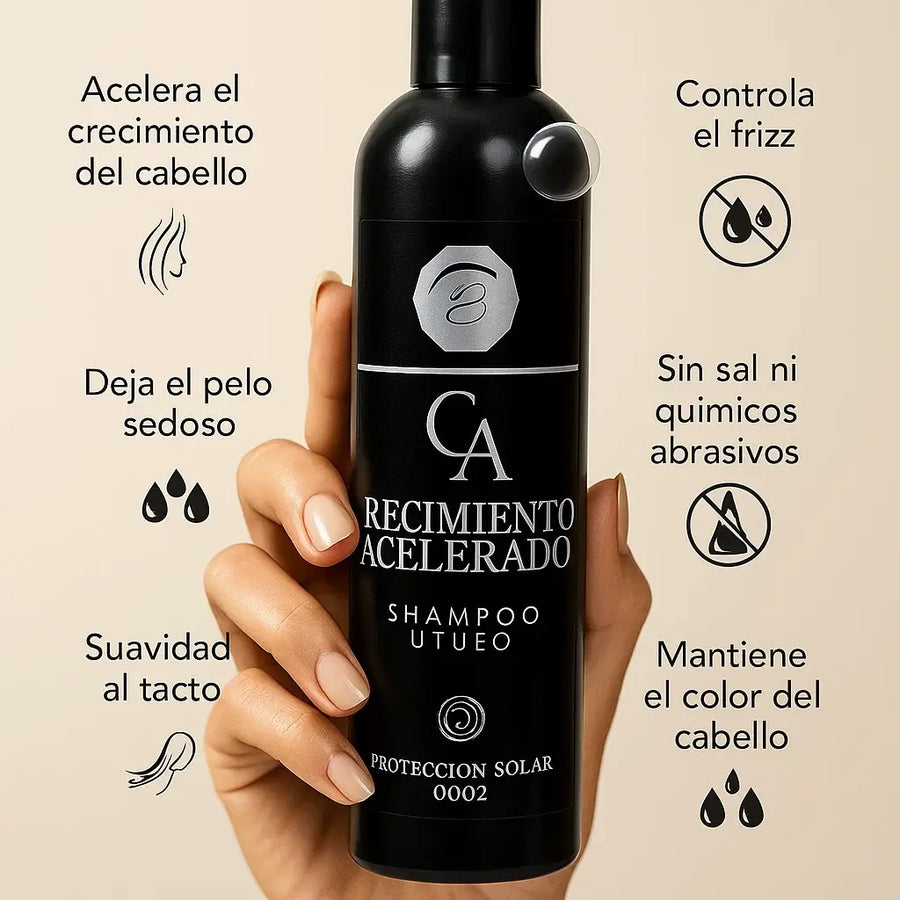 Champú crecimiento cabello con volumen
