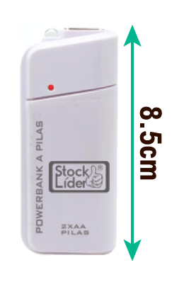 Powerbank a pilas AA con linterna LED