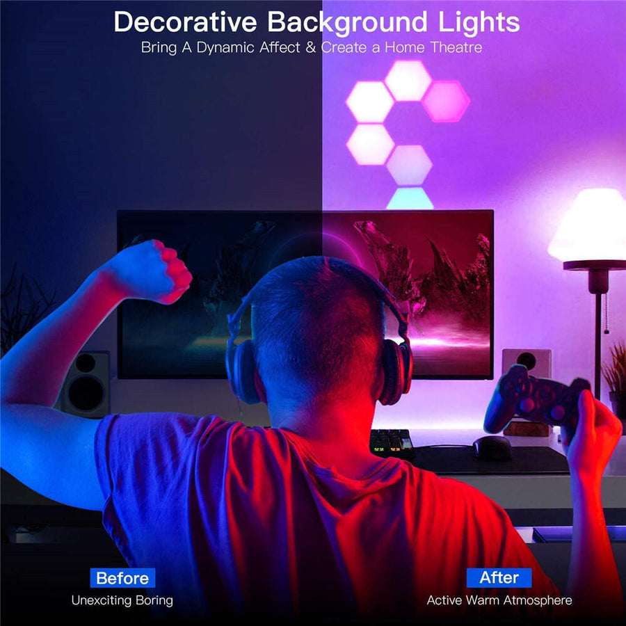Set 3 luces LED colores con mando