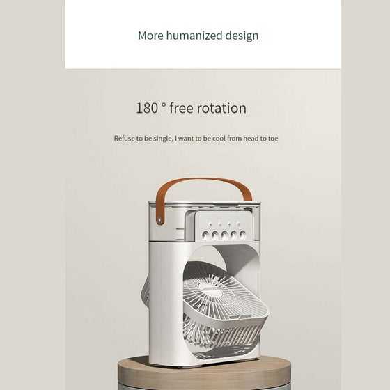Ventilador de aire frío con agua RGB