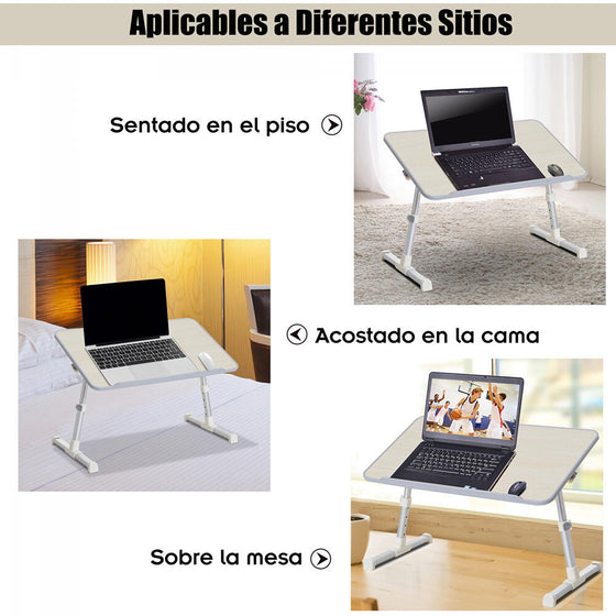 Mesa plegable portátil con ventilador USB