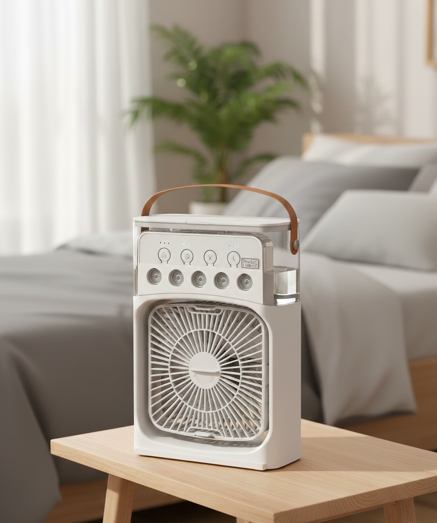 Ventilador con humidificador USB portátil