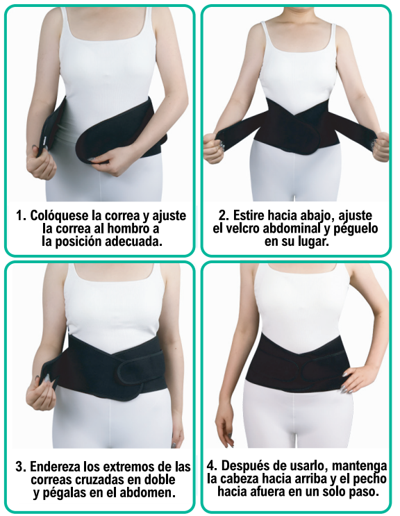 Faja lumbar ajustable para apoyo diario