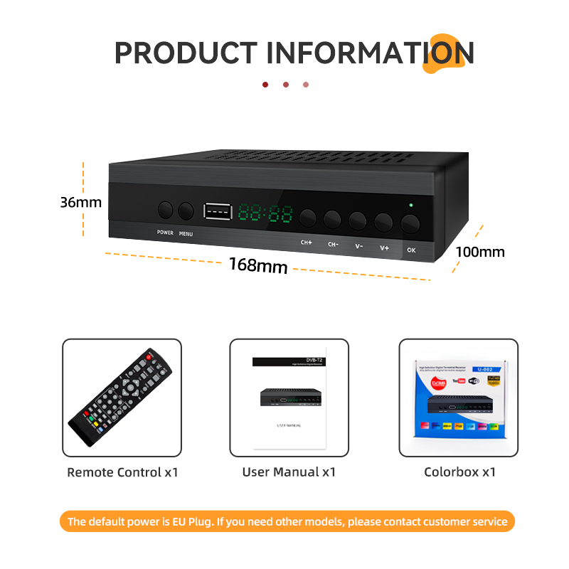 Receptor TDT 1080p con PVR y USB