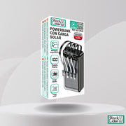 Powerbank solar 20000mAh con cables