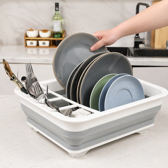 Escurreplatos plegable compacto cocina