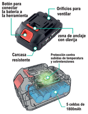 Batería Recargable 48V 9000 mAh
