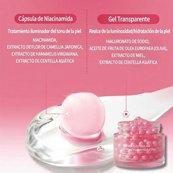 Crema coreana niacinamida y ácido hialurónico