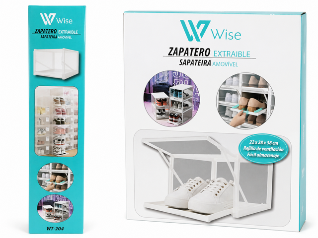 Zapatero extraíble modular para armario
