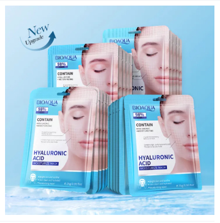 Mascarilla facial hidratante ácido hialurónico