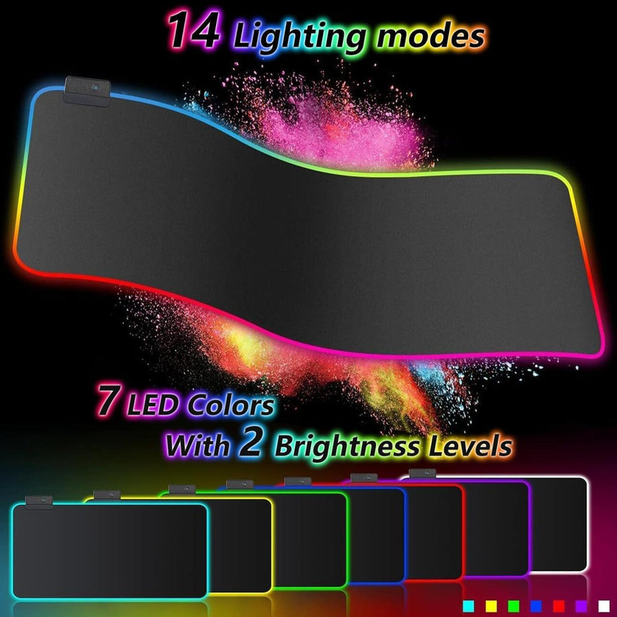 Alfombrilla Gaming RGB 80x30 antideslizante