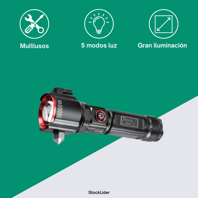 Linterna de emergencia superpotente