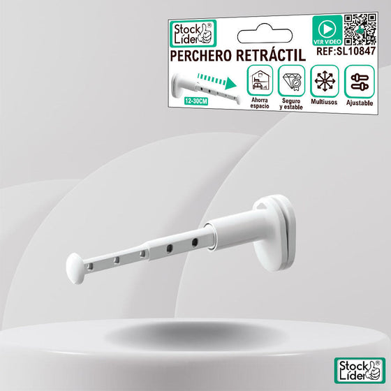 Perchero retráctil para ahorrar espacio
