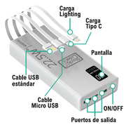Powerbank carga rápida 20000mAh 22.5W