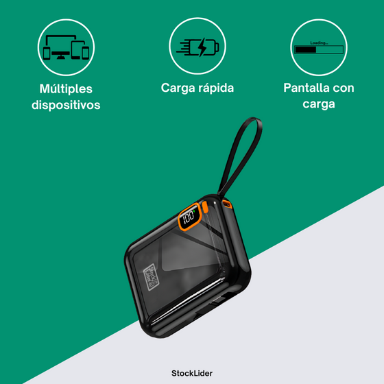 Powerbank carga rápida 10000mAh 25W