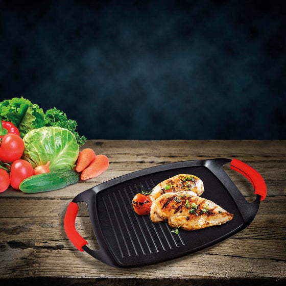 Plancha grill inducción 47 cm piedra