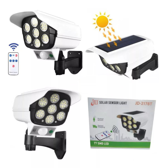 Foco LED simulador de cámara con mando