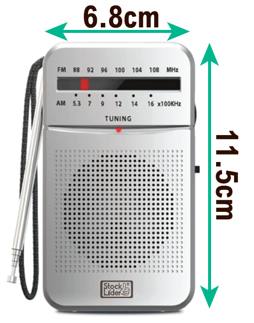 Radio AM FM portátil con auriculares