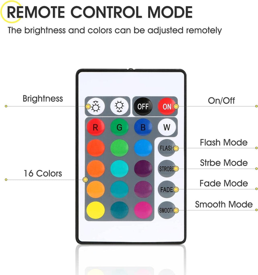 Lámpara táctil multicolor LED recargable
