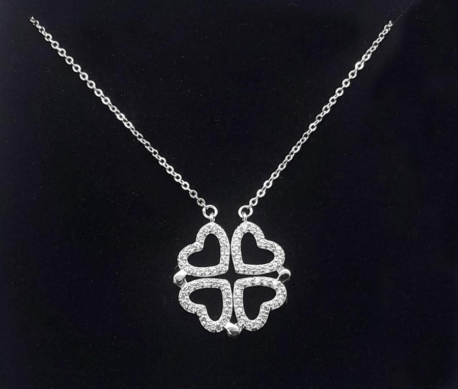 Collar Trébol Love + Cajita Regalo