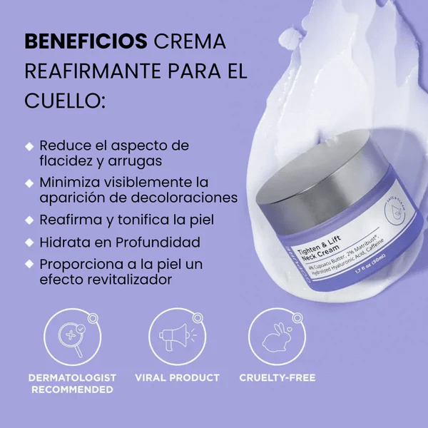 Crema antienvejecimiento cuello y escote