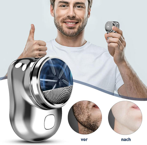 Mini afeitadora eléctrica portátil hombre