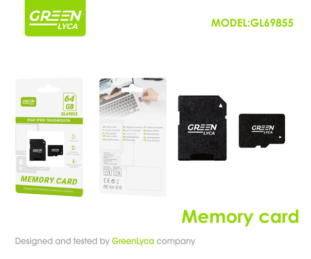 Tarjeta SD 64GB para fotos y vídeos