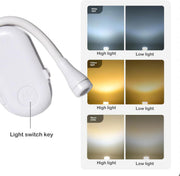 Mini luz con clip LED recargable