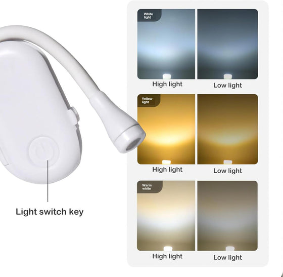 Mini luz con clip LED recargable