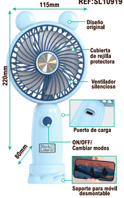 Ventilador portátil plegable USB | ViamoMas