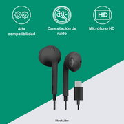 Auriculares Tipo C para móvil y tablet