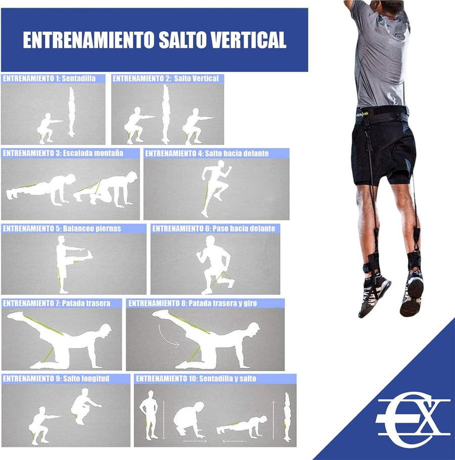 Kit vertical gomas resistencia tren inferior
