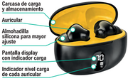 Auriculares inalámbricos bluetooth cómodos