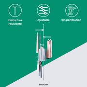 Perchero extensible sin taladrar | ViamoMas