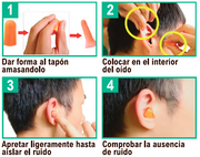 Tapones de oídos cómodos y reutilizables
